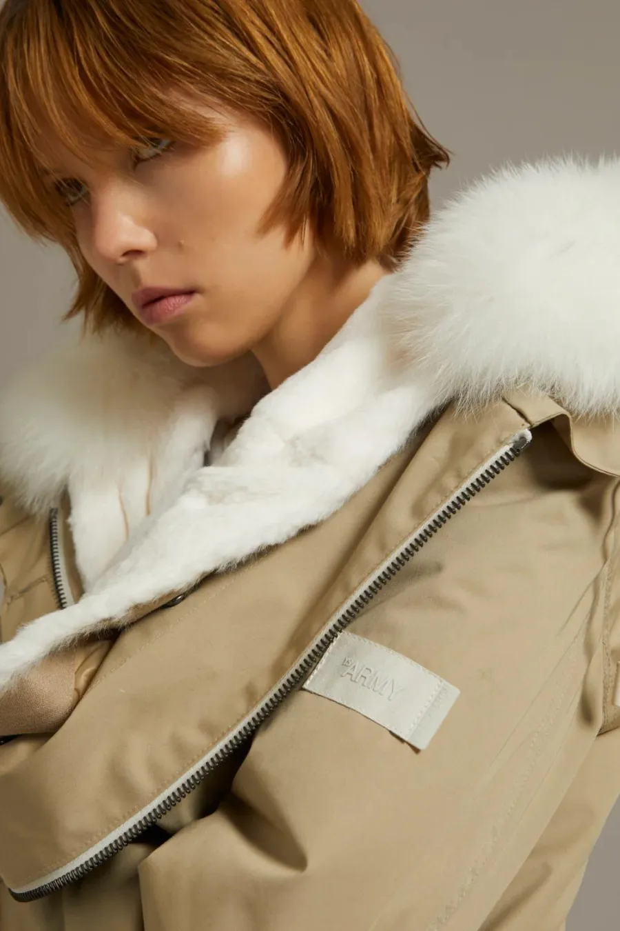 Army Parka 72cm Sable/Ivory