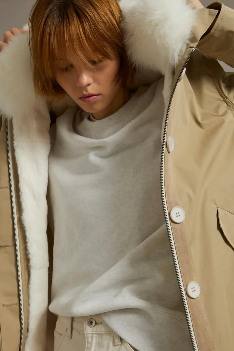 Army Parka 72cm Sable/Ivory