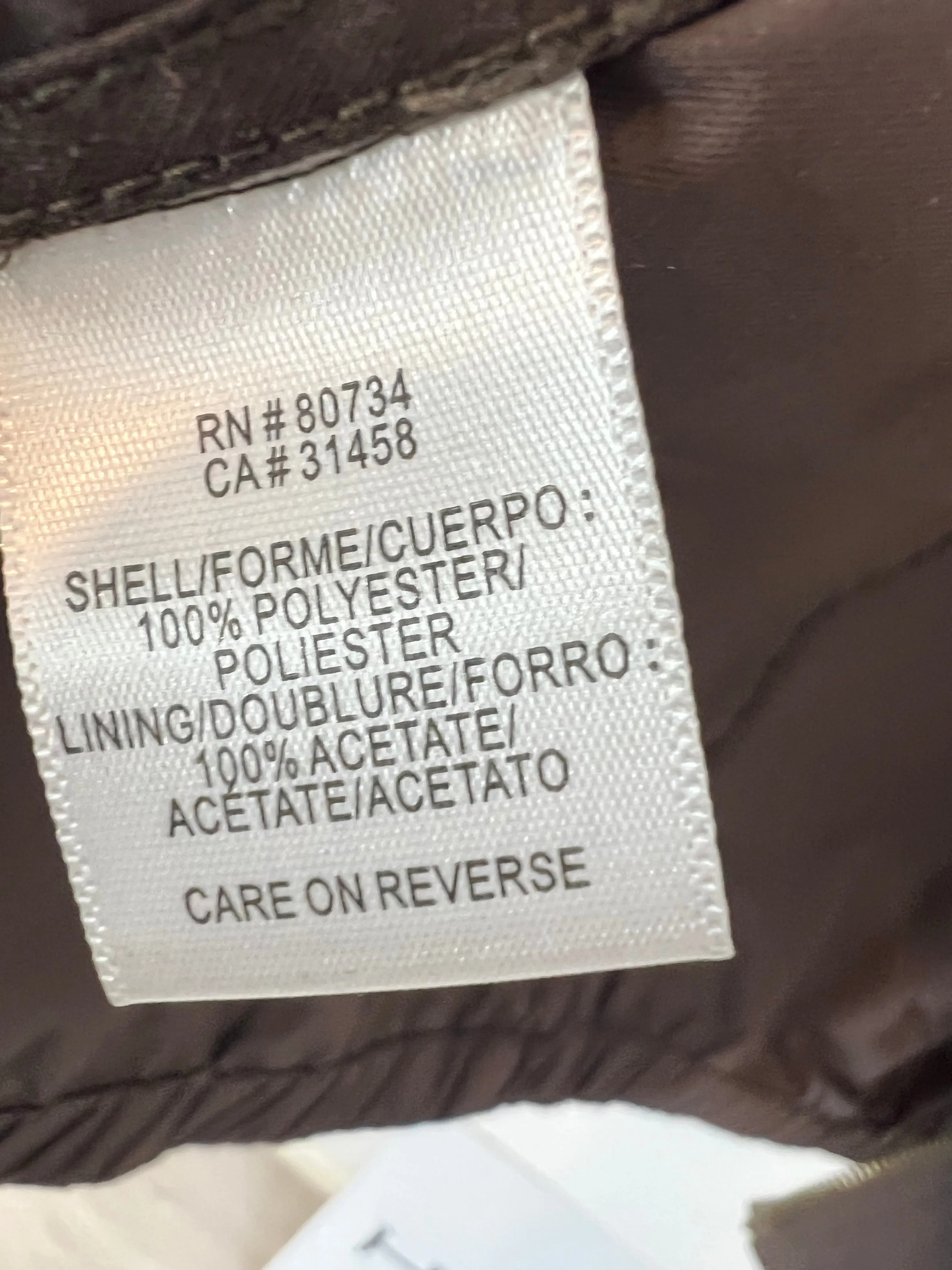 BCBG MAXMARA. Parka marrón cortavientos. T S
