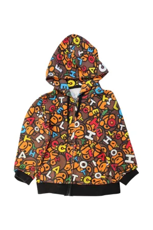 :CHOCOOLATE AAPE By A Bathing Ape Hooded Zippered Sweatshirt 2T