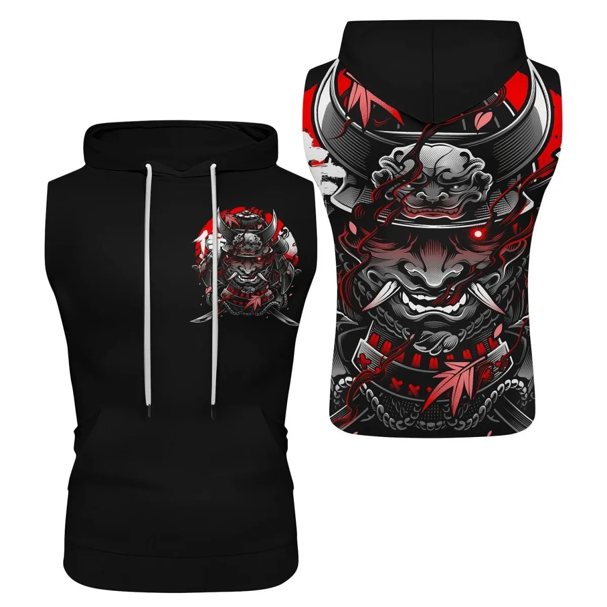 Devil Shogun Sleeveless Pullover & Zip Hoodie