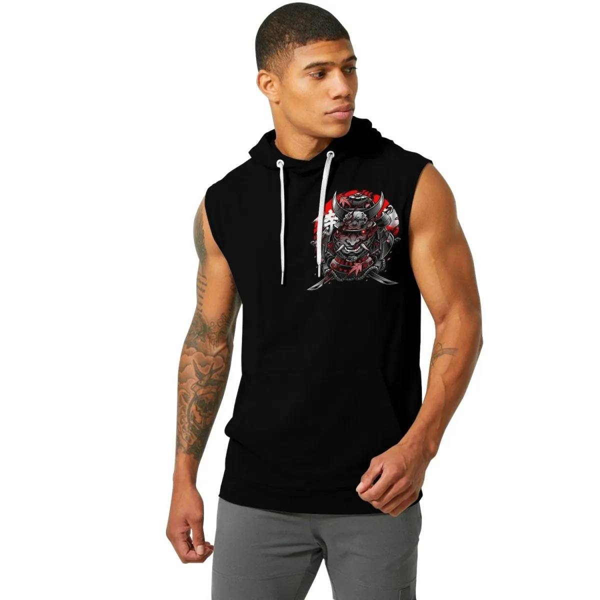Devil Shogun Sleeveless Pullover & Zip Hoodie