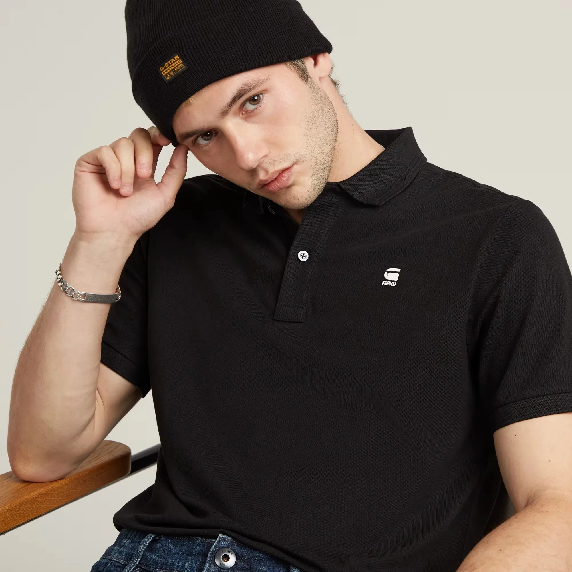 Dunda Slim Polo (Black) - D11595-5864-6484