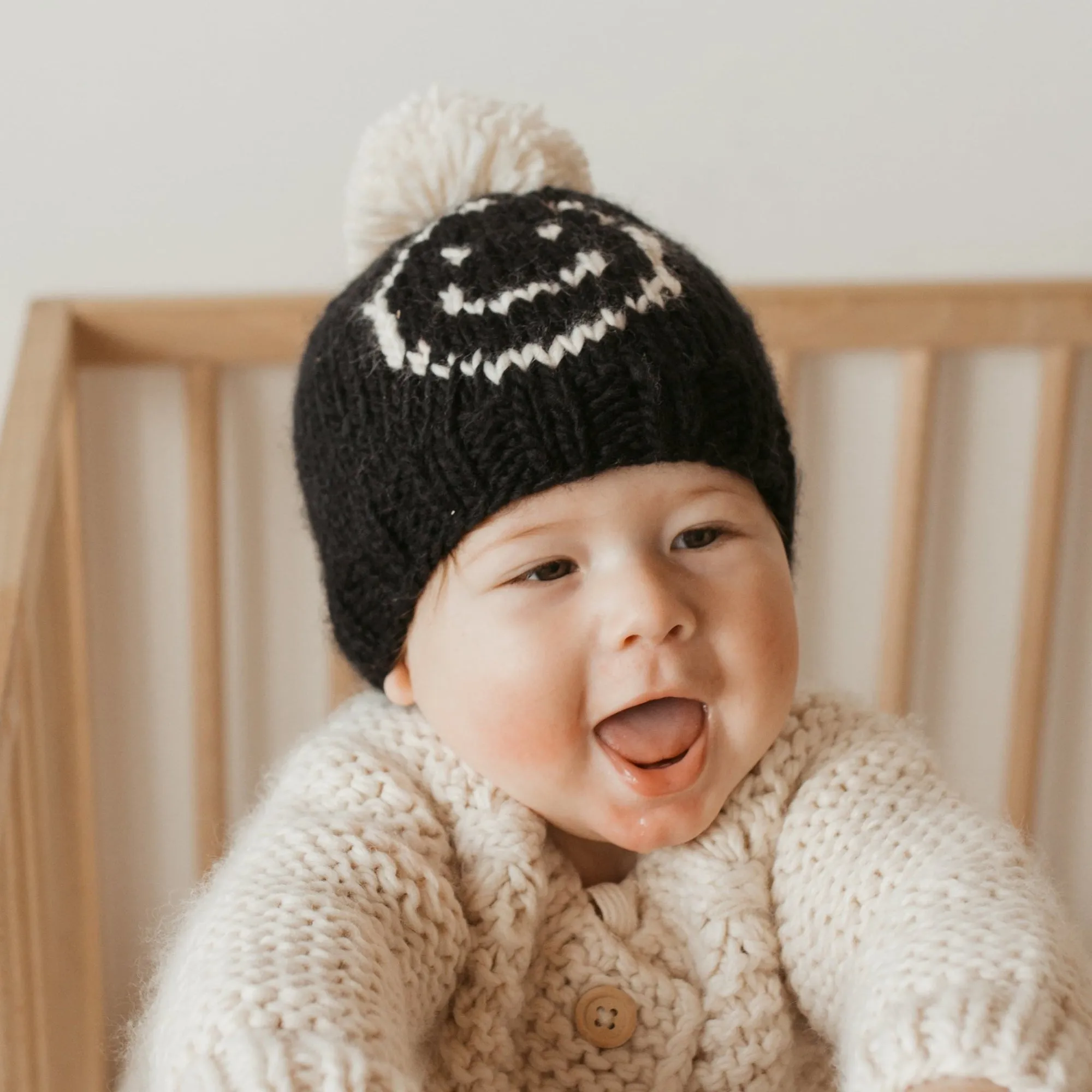 Huggalugs Happy Face Beanie Hat