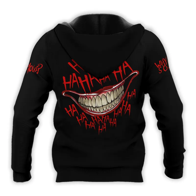 Joker HaHaHa Why So Serious Hoodie & Zip Hoodie