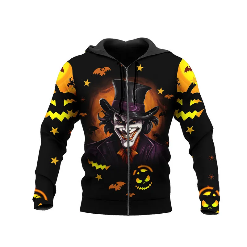 Joker Happy Halloween Pumpkin Hoodie & Zip Hoodie