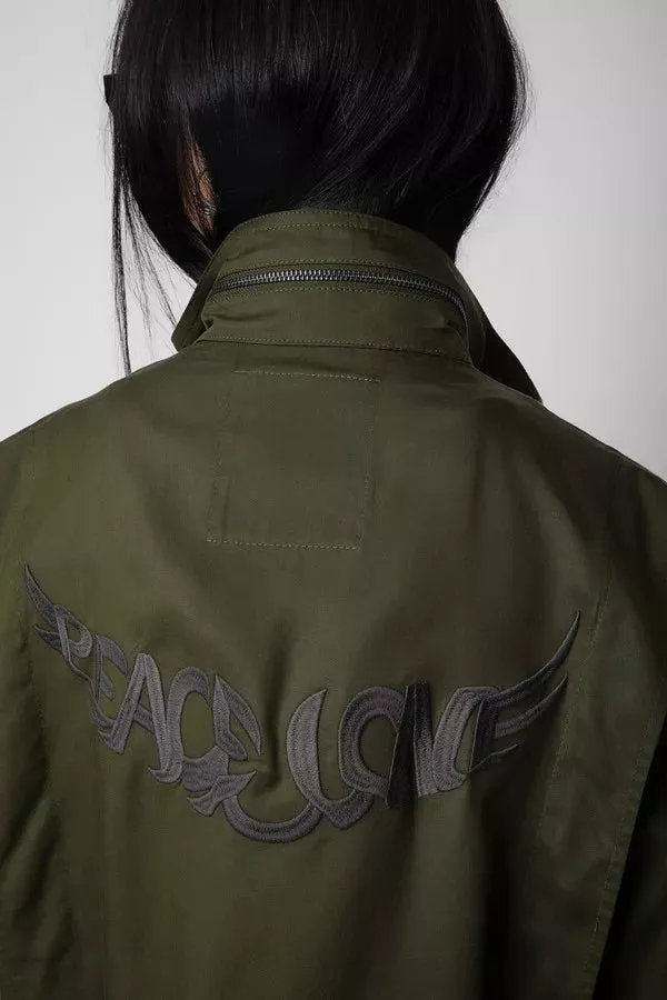 Kayaka Lyocell Military Jacket Wakame