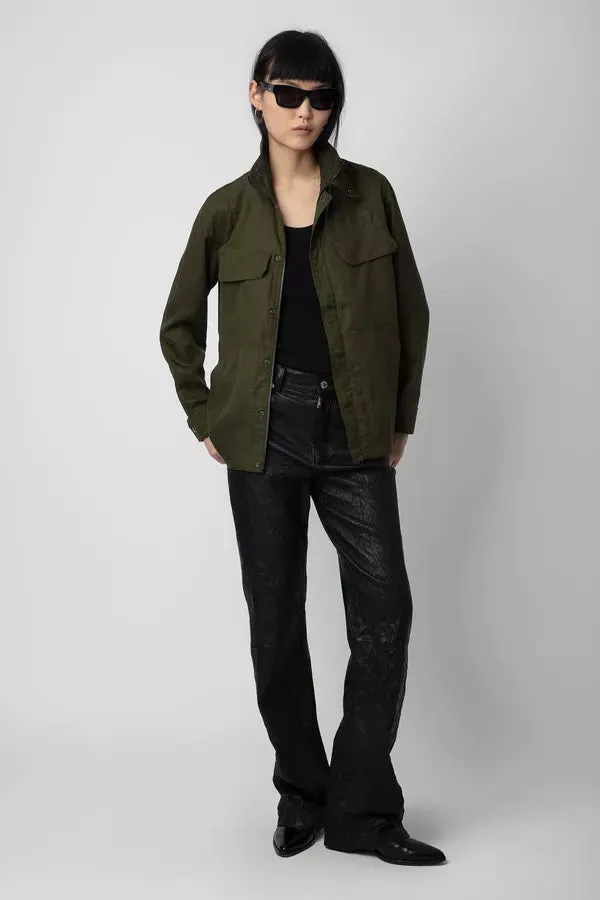 Kayaka Lyocell Military Jacket Wakame