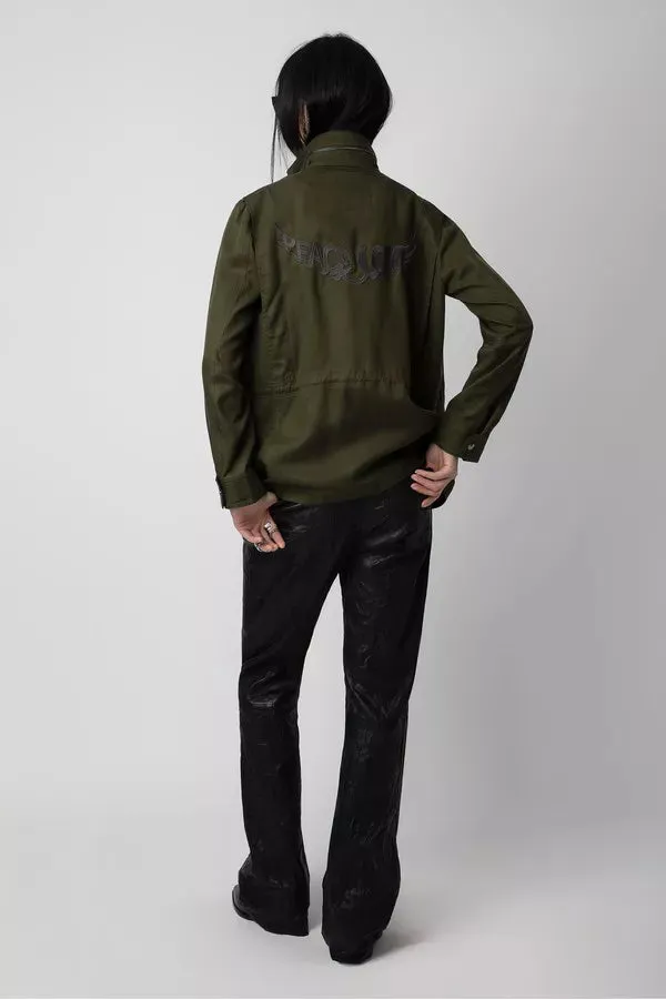 Kayaka Lyocell Military Jacket Wakame