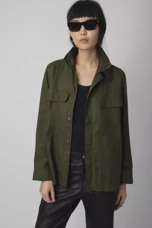 Kayaka Lyocell Military Jacket Wakame