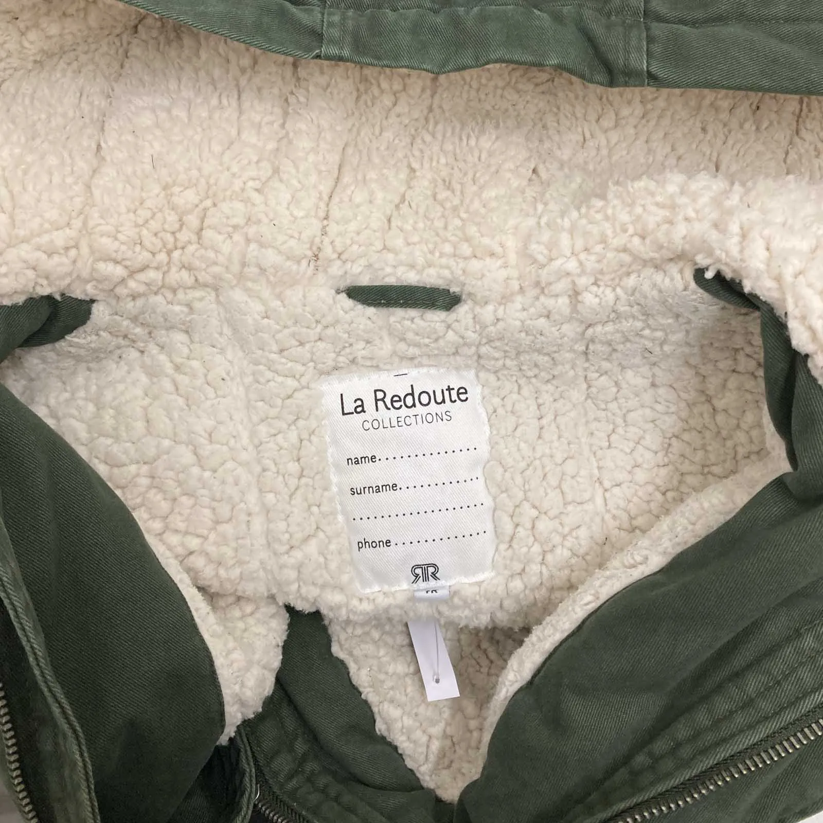 La Redoute Kids Khaki Green Parka Coat Age 10
