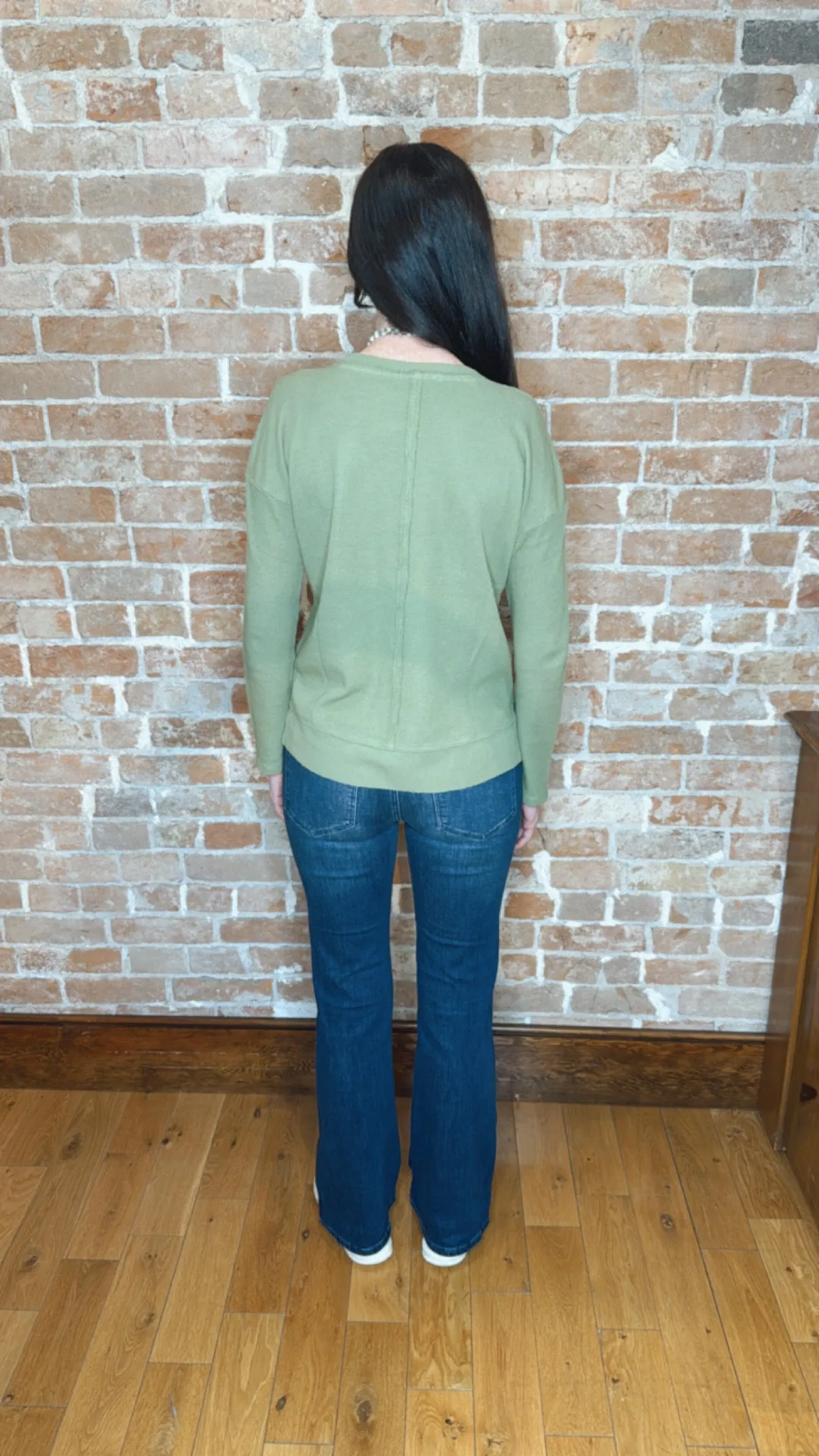 L/S Crew Neck Boxy Top 41F-17831
