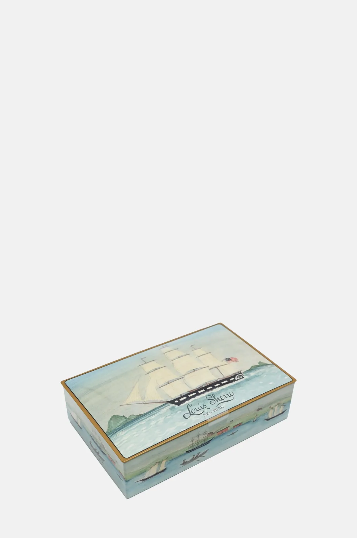 Mary Maguire Ship Monticello 12- Piece Tin