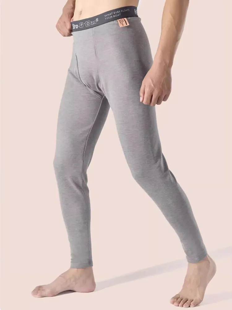 Men's Thermal Pants with Fleece Lining, Thickened Sports Base Layer Pants