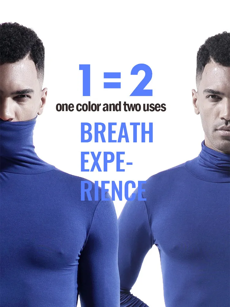 Men's Turtleneck Thermal Top Base Layer Shirts