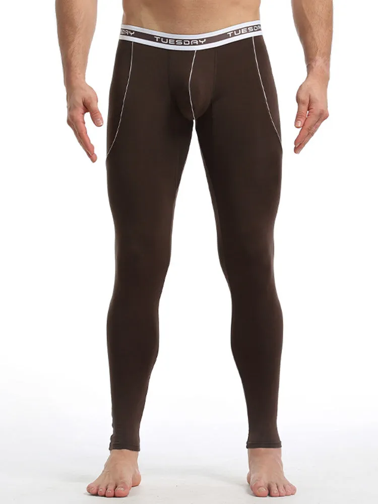 Men's Warm Pants Thin Fleece Casual Thermal Pants