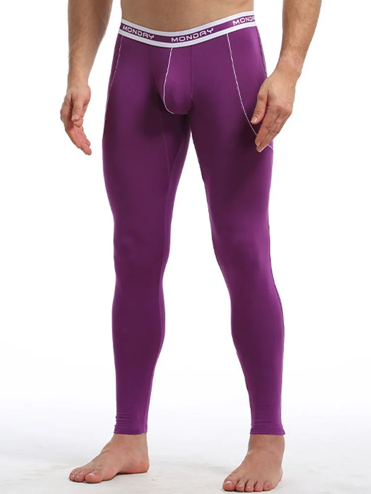 Men's Warm Pants Thin Fleece Casual Thermal Pants