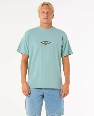 Rip Curl Men's Raw Energy Sloth T-shirt Blue Lagoon 0O2MTE-3038