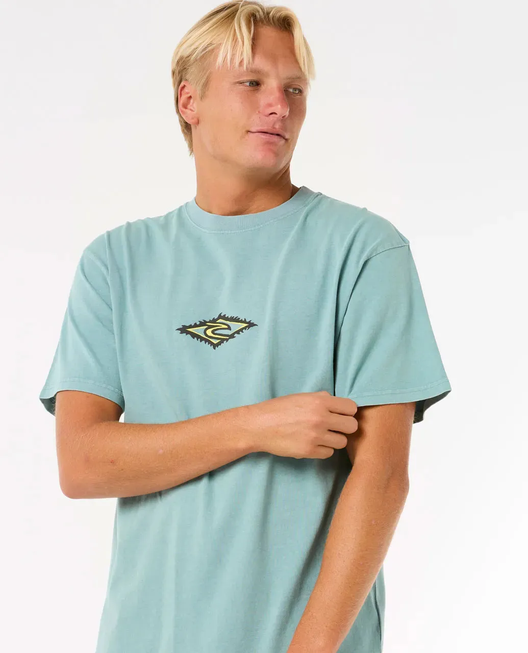Rip Curl Men's Raw Energy Sloth T-shirt Blue Lagoon 0O2MTE-3038