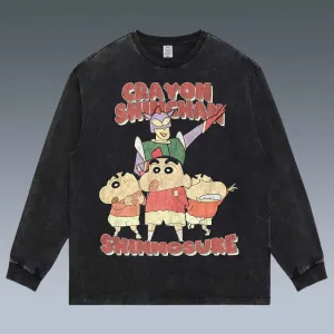 VINTAGE LONG SLEEVE TEE | CRAYON SHIN-CHAN