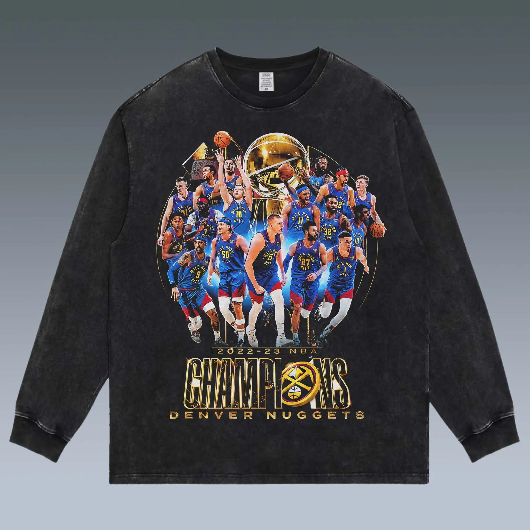 VINTAGE LONG SLEEVE TEE | NIKOLA JOKIC& DENVER NUGGETS