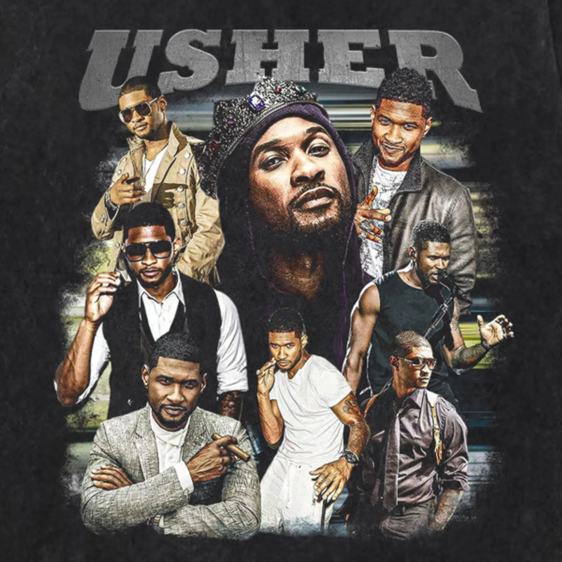 VINTAGE LONG SLEEVE TEE | USHER