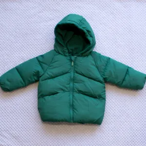 Winter Jacket- Plain Green 6-9m only