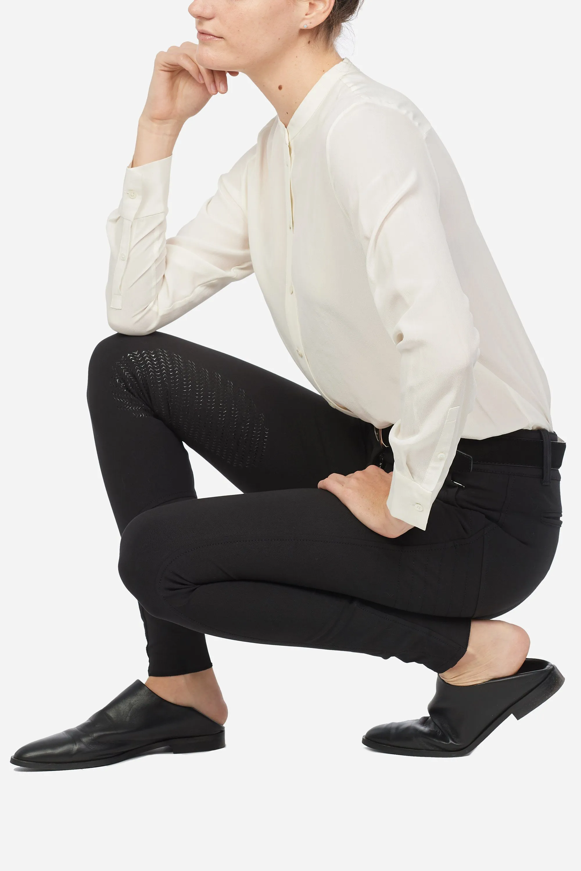 X Shape Knee Grip Breech - Black